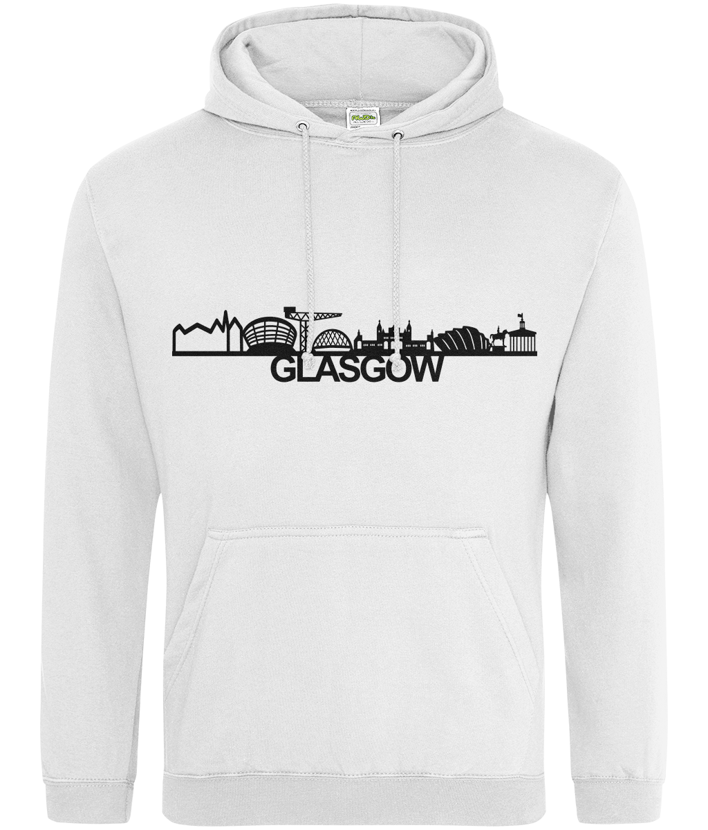 Glasgow Skyline Hoodie with City Name