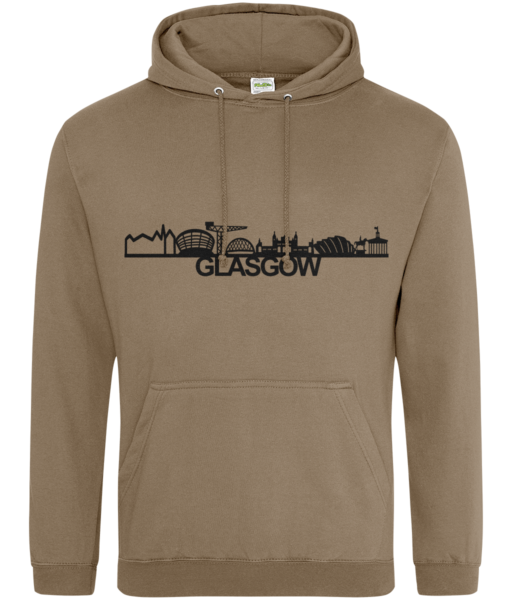 Glasgow Skyline Hoodie with City Name