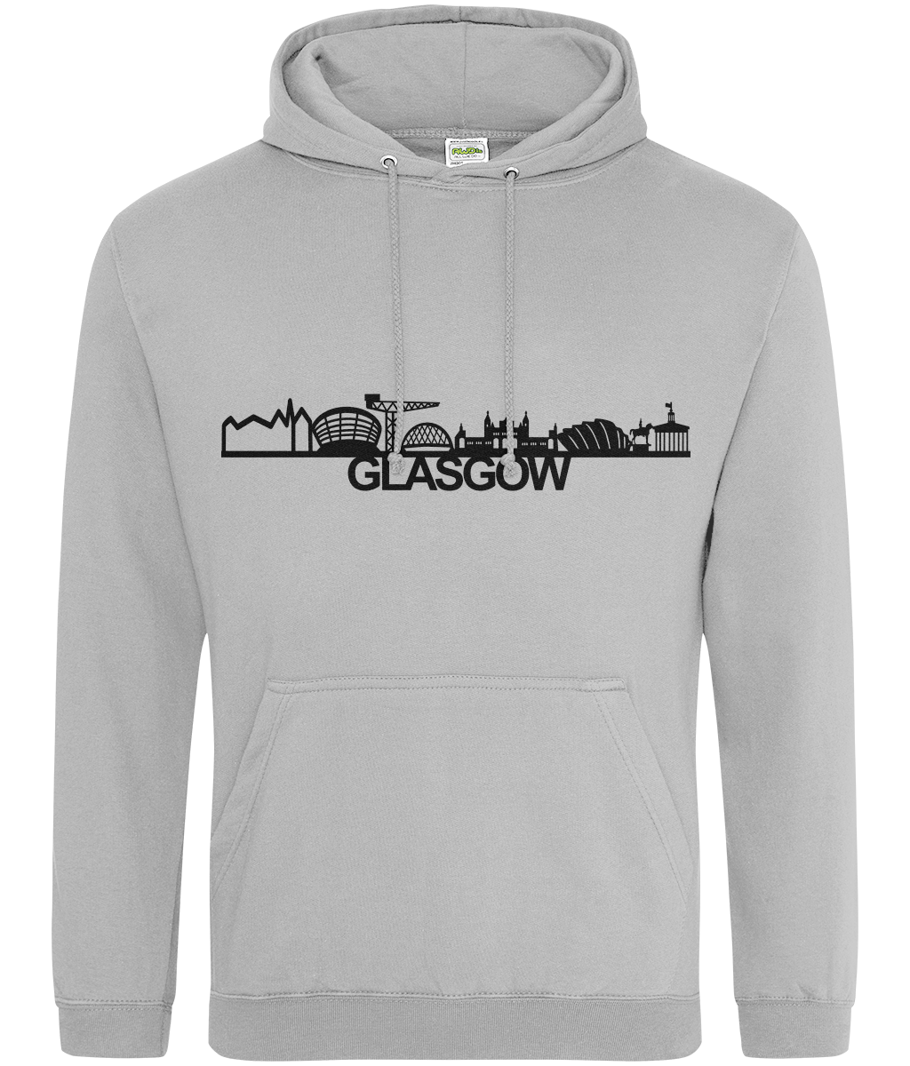 Glasgow Skyline Hoodie with City Name