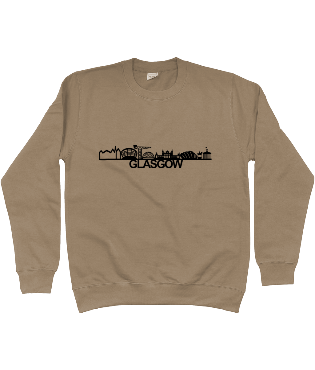 Glasgow Skyline Sweatshirt with City Name