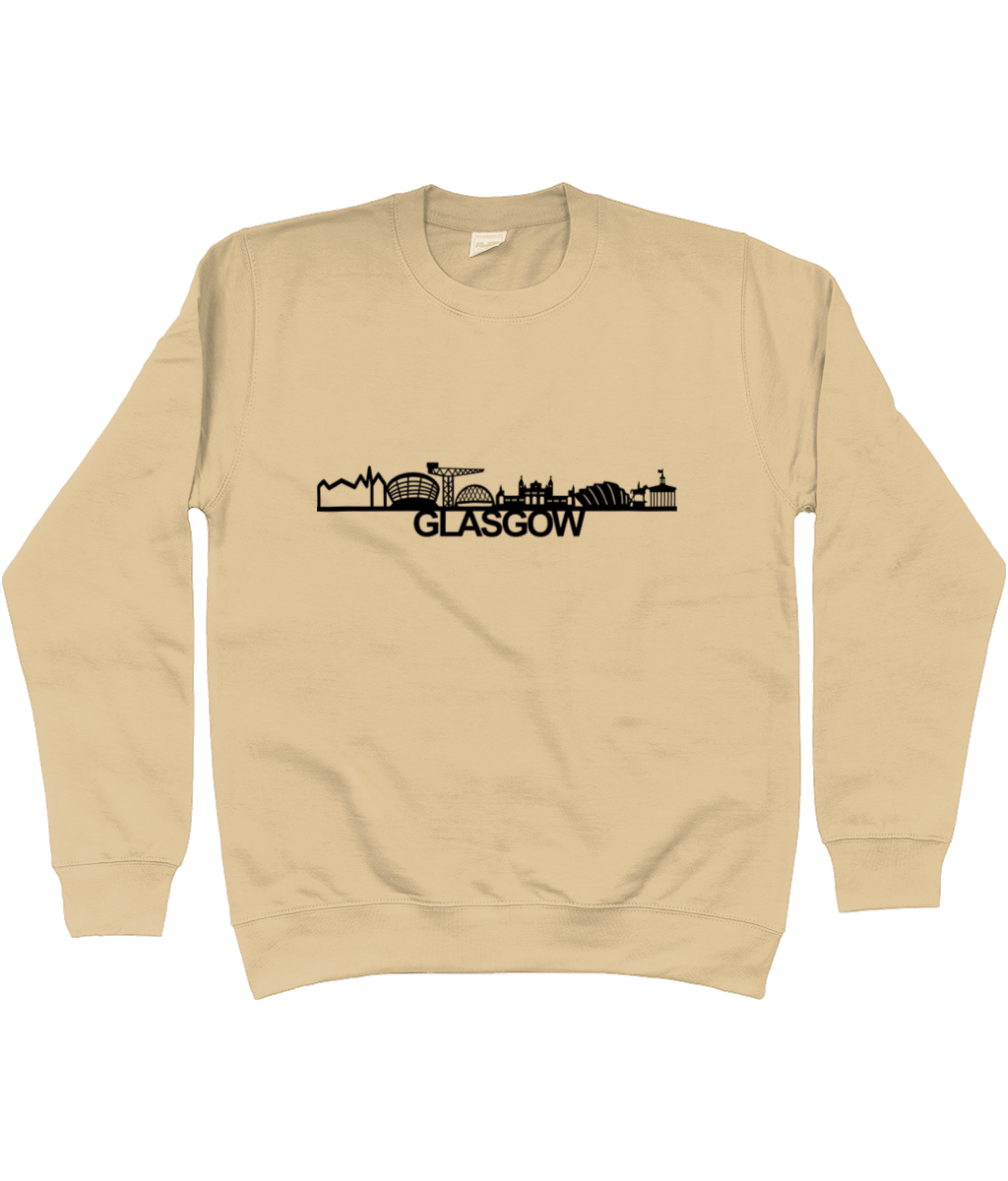 Glasgow Skyline Sweatshirt with City Name