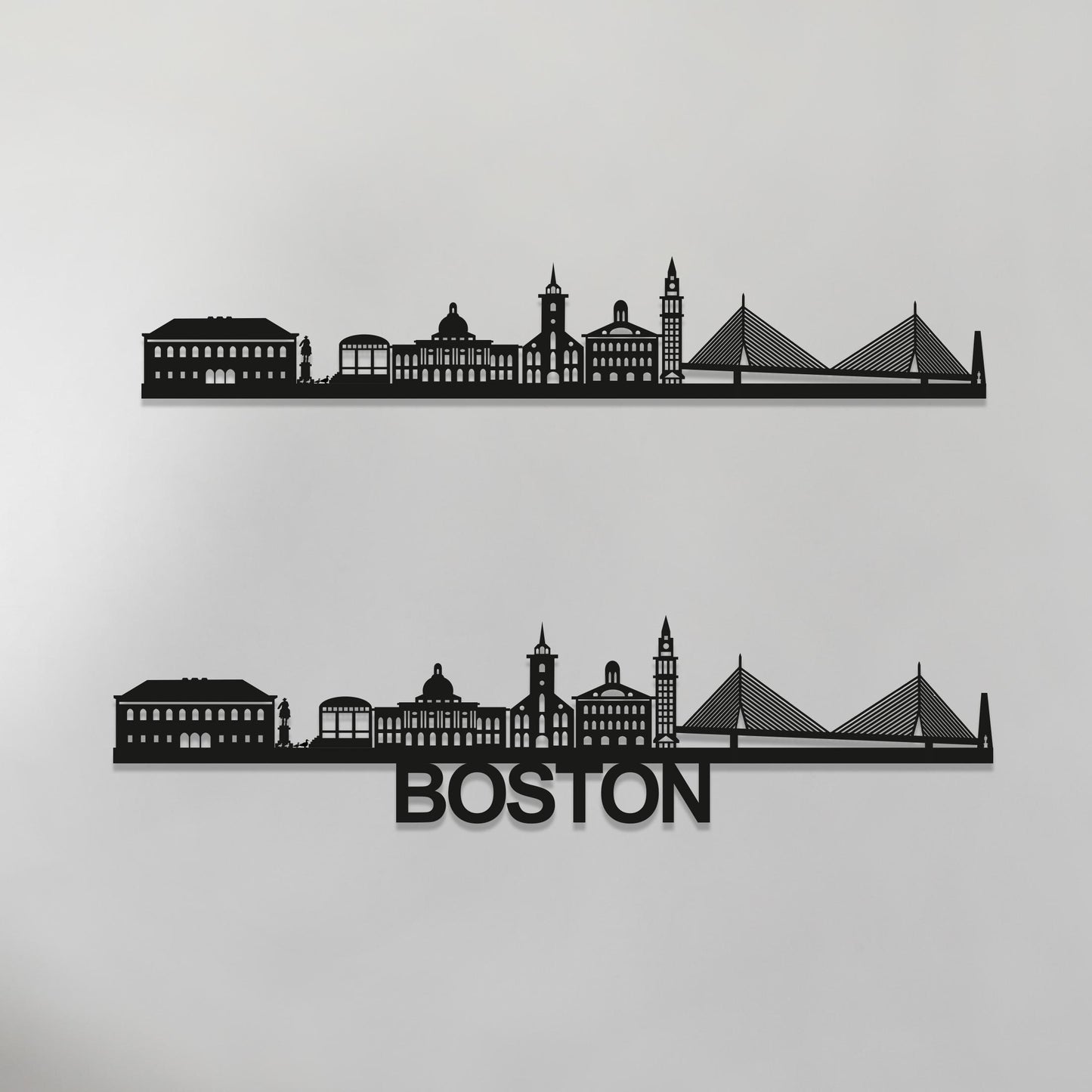 Boston Skyline Wood Wall Art - Boston Gift - Skyline Art - Wood Wall Art