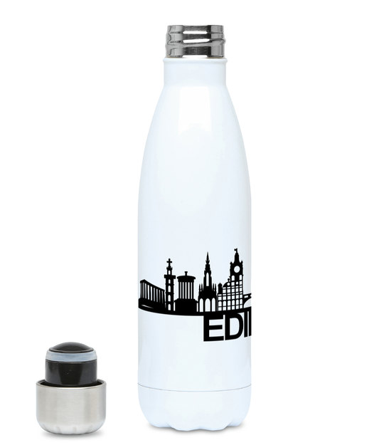 Edinburgh Skyline 500ml Water Bottle with City Name