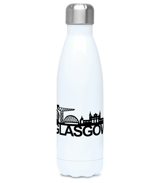 Glasgow Skyline 500ml Water Bottle with City Name