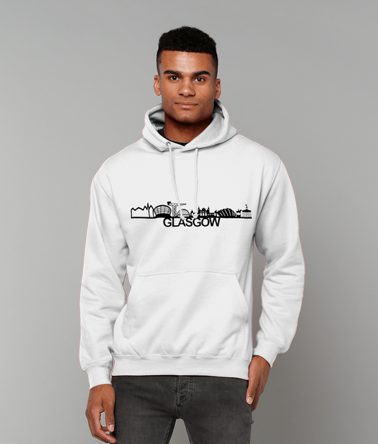 Glasgow Skyline Hoodie with City Name