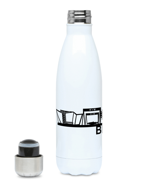 Belfast Skyline 500ml Water Bottle with City Name