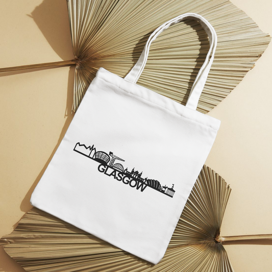 Glasgow Skyline Tote Bag with City Name