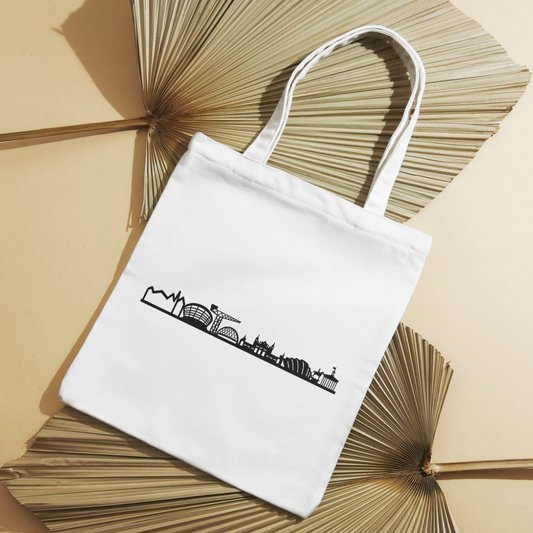 Glasgow Skyline Tote Bag with City Name