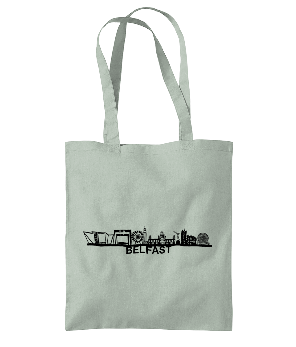 Belfast Skyline Tote Bag With City Name - Belfast Gift - Gift for Her