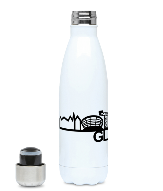 Glasgow Skyline 500ml Water Bottle with City Name