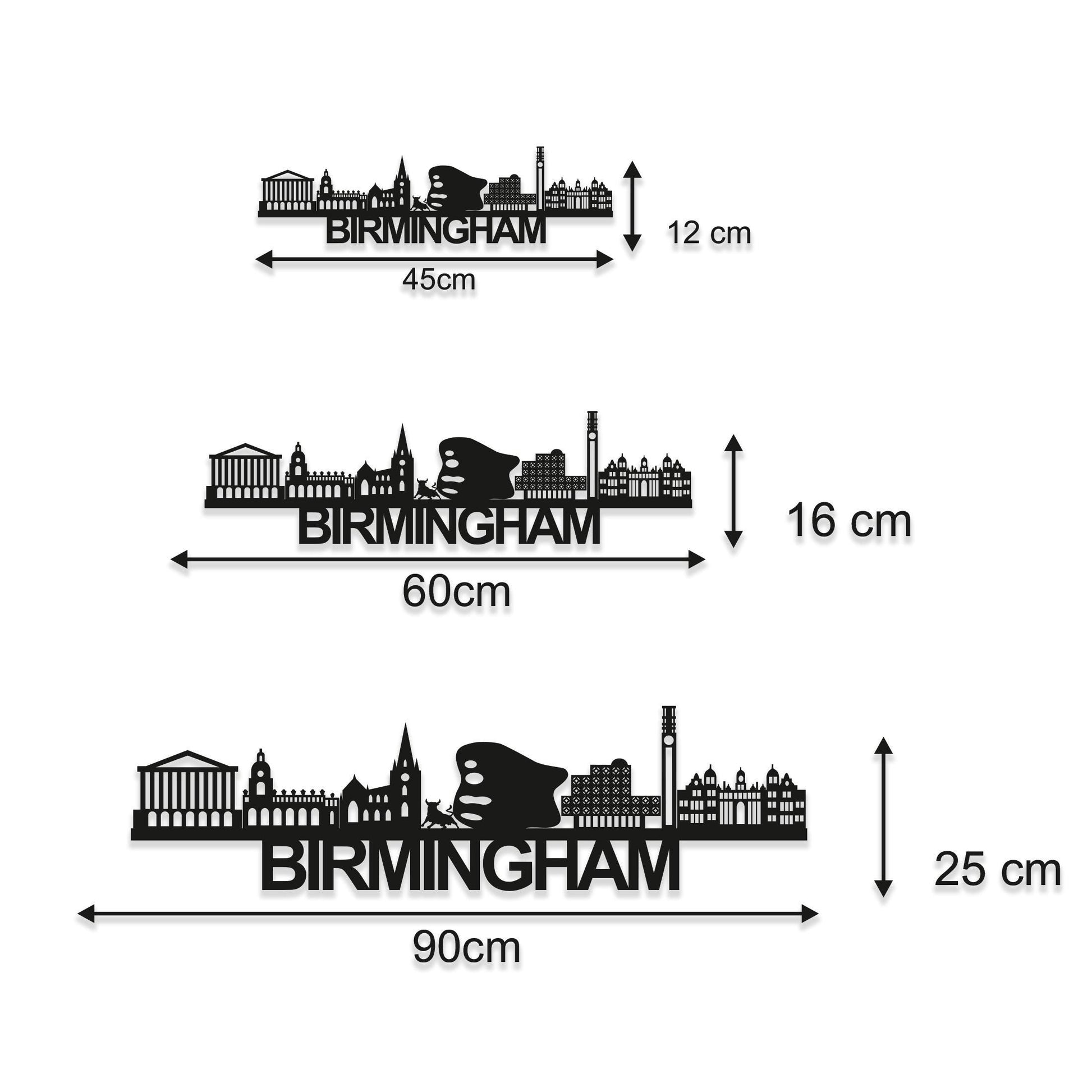 Birmingham Skyline Wood Wall Art