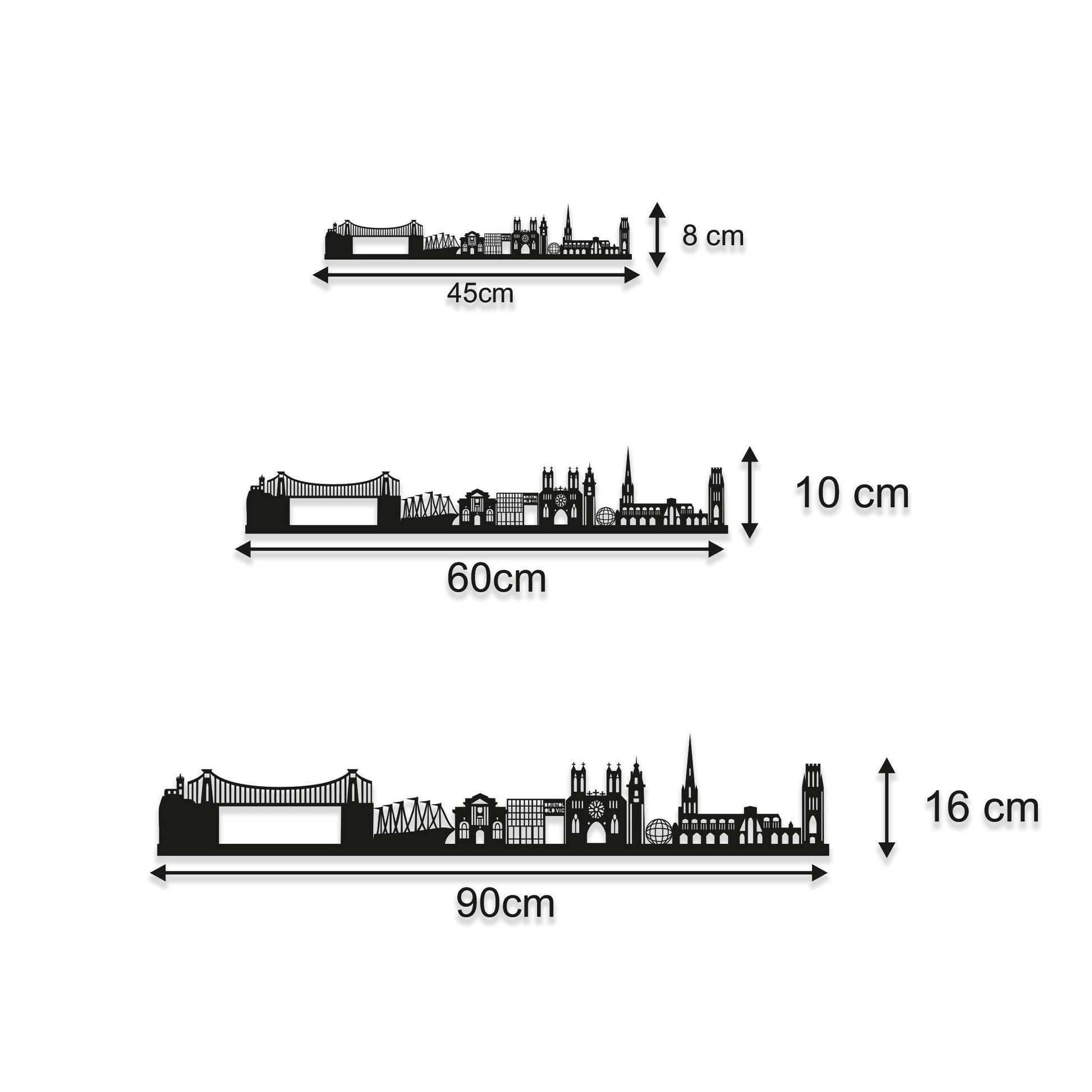 Bristol Skyline Wood Wall Art