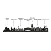 Cardiff Skyline Wood Wall Art