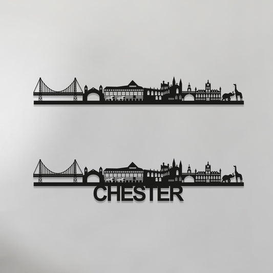 Chester Skyline Wood Wall Art