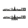 Dubai Skyline Wood Wall Art