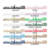 Dubai Skyline Wood Wall Art