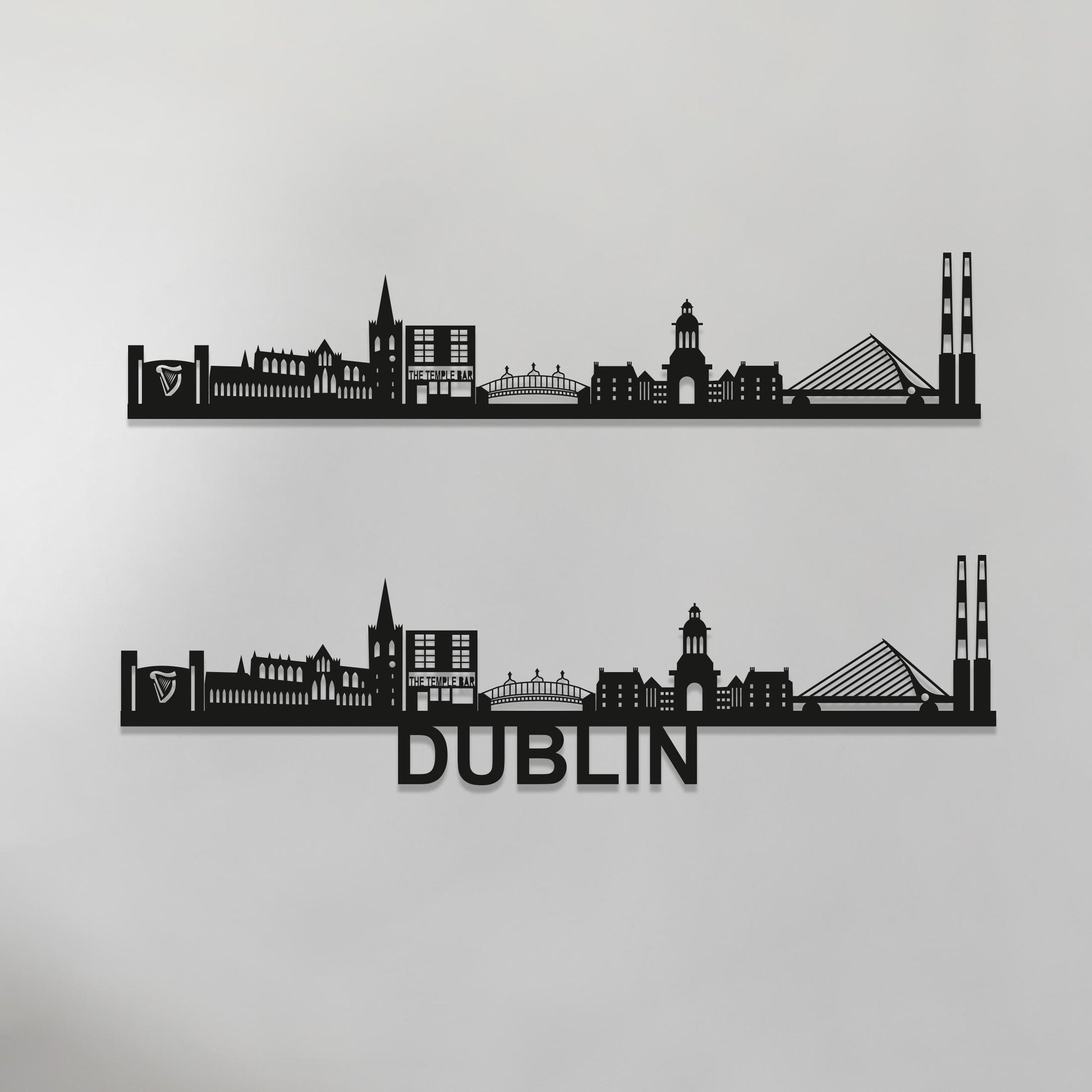 Dublin Skyline Wood Wall Art