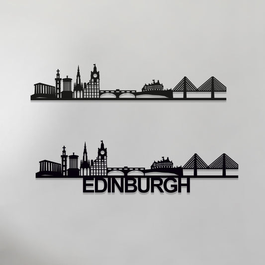 Edinburgh Skyline Wood Wall Art