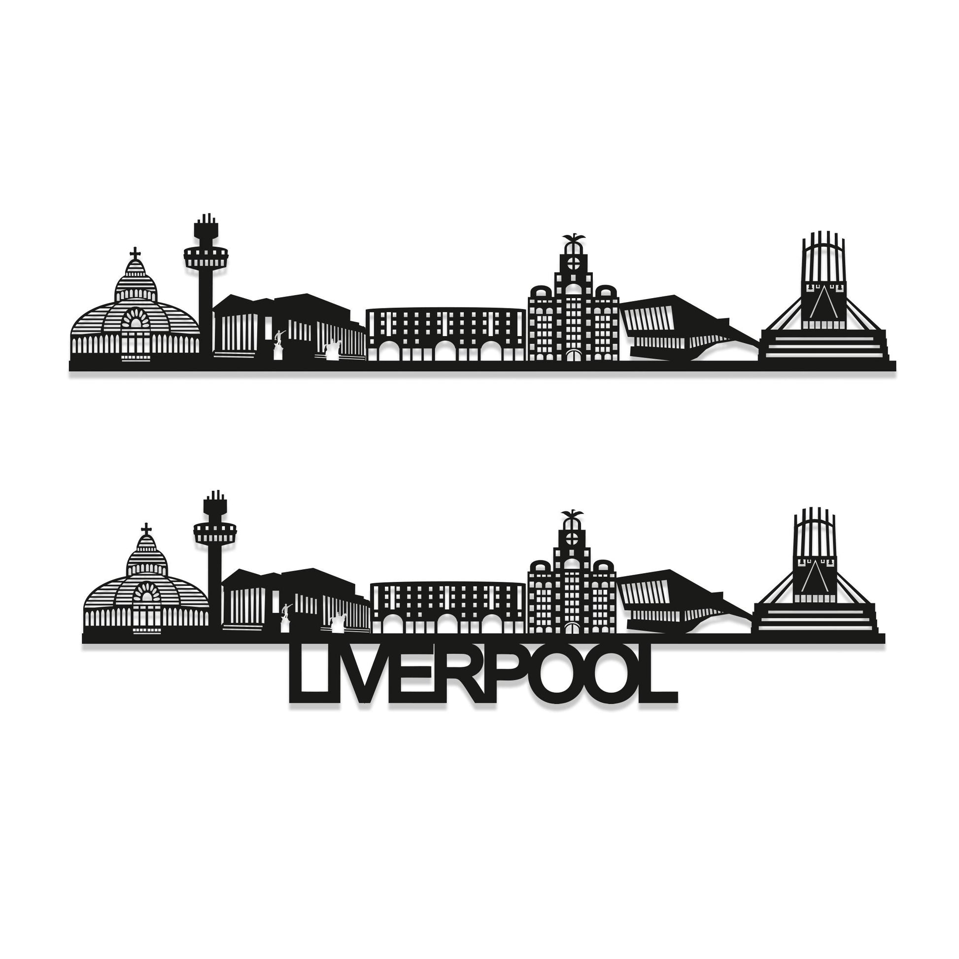 Liverpool Skyline Wood Wall Art