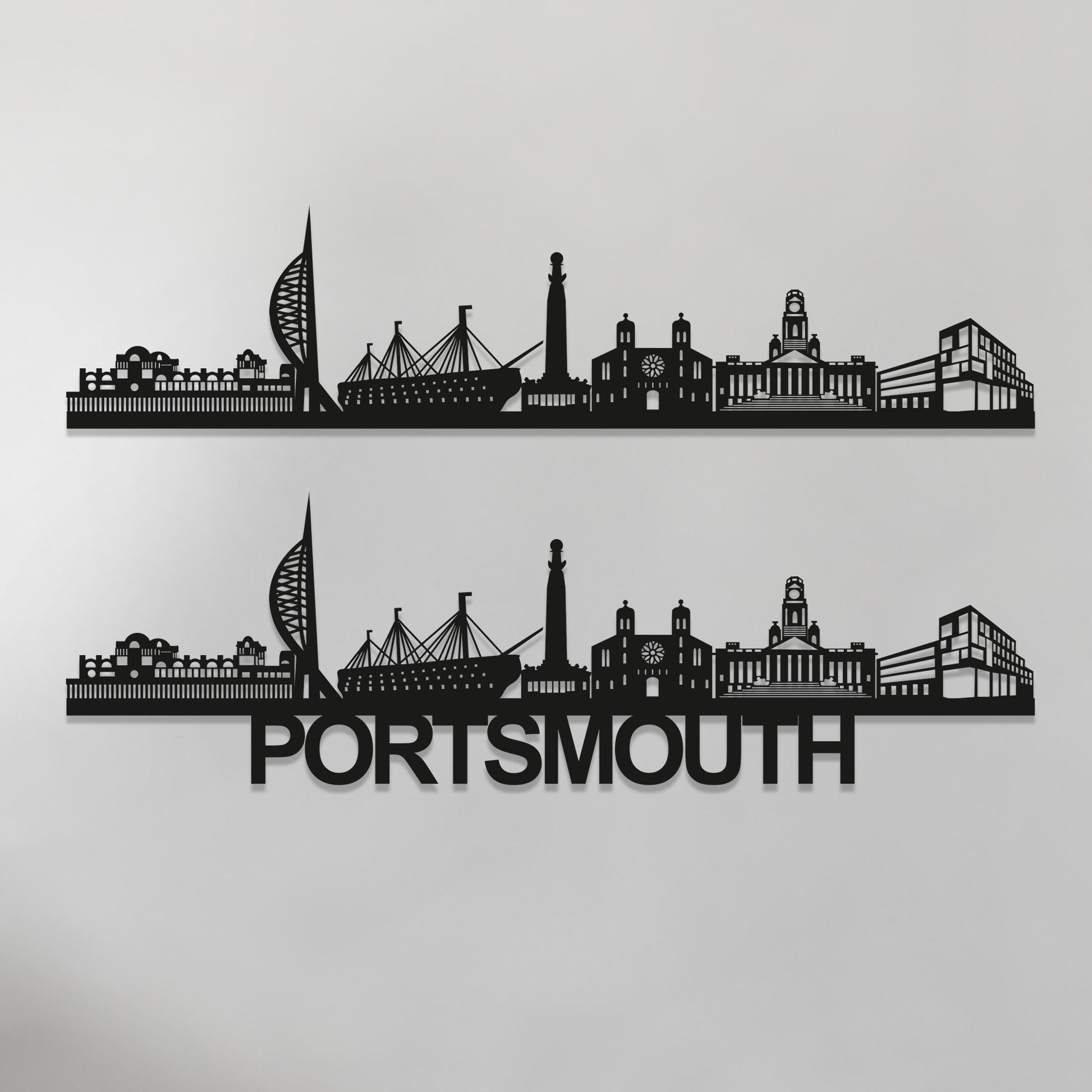 Portsmouth Skyline Wood Wall Art