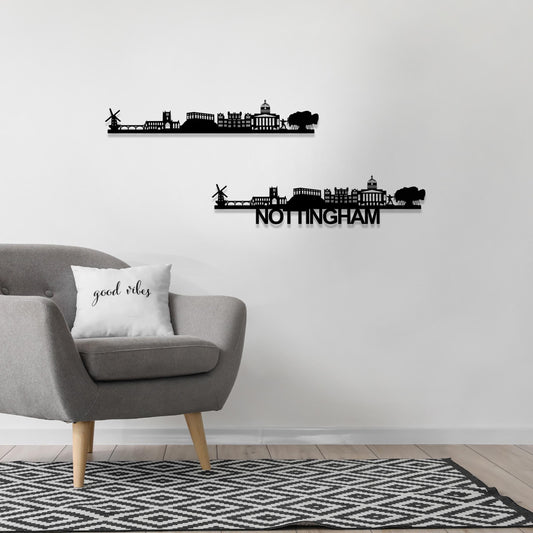 Nottingham Skyline Wood Wall Art