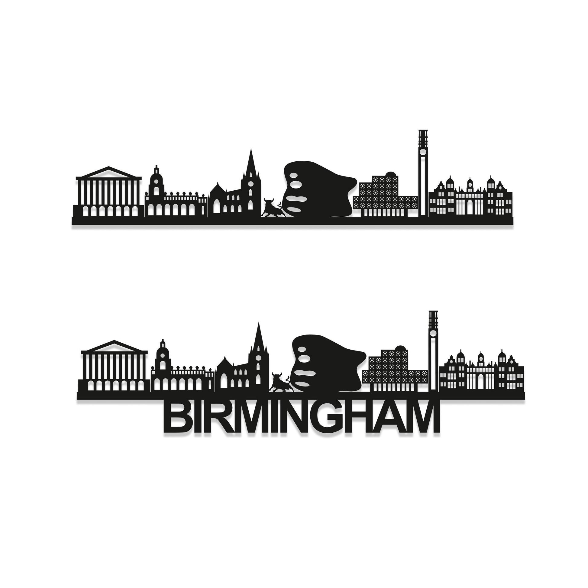 Birmingham Skyline Wood Wall Art