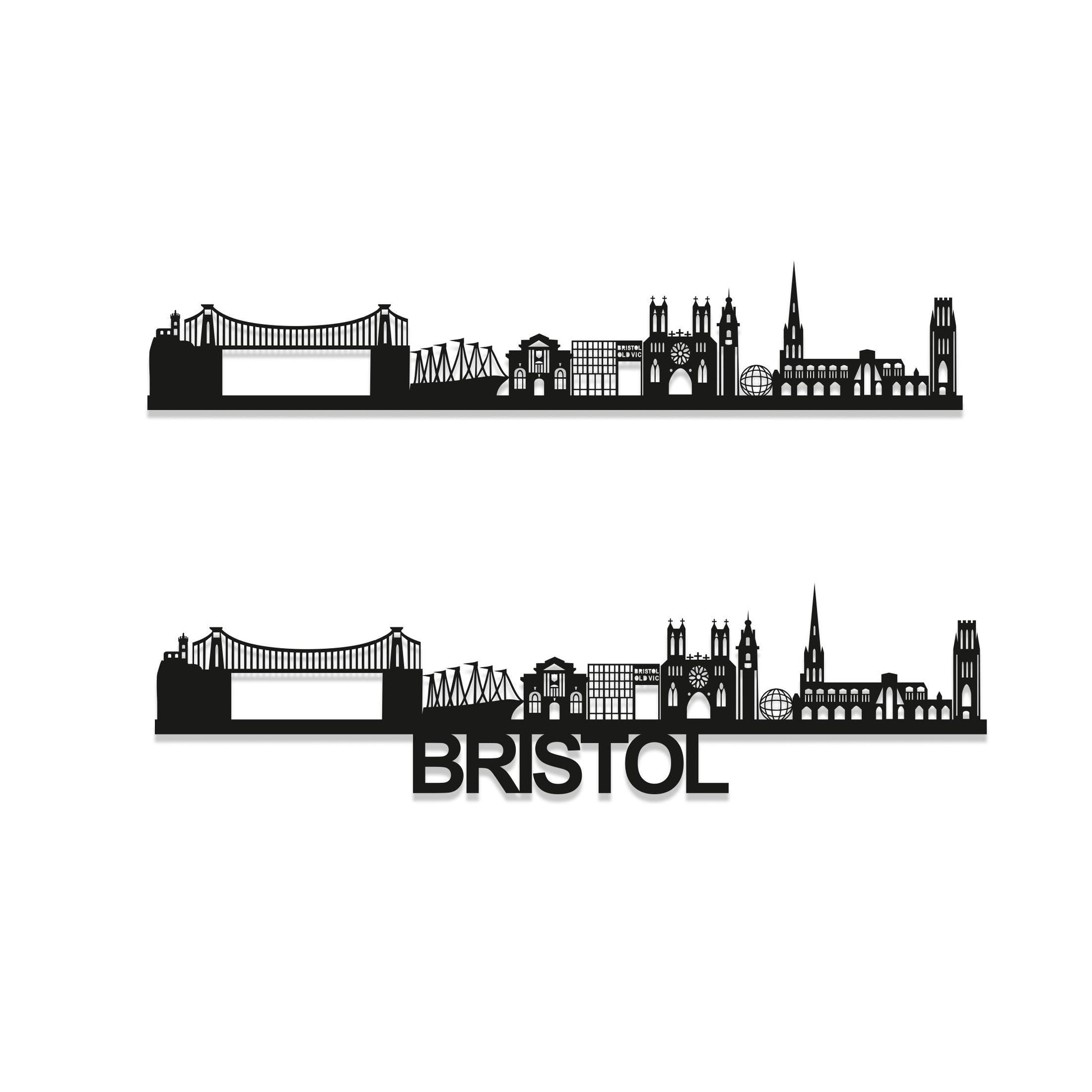 Bristol Skyline Wood Wall Art