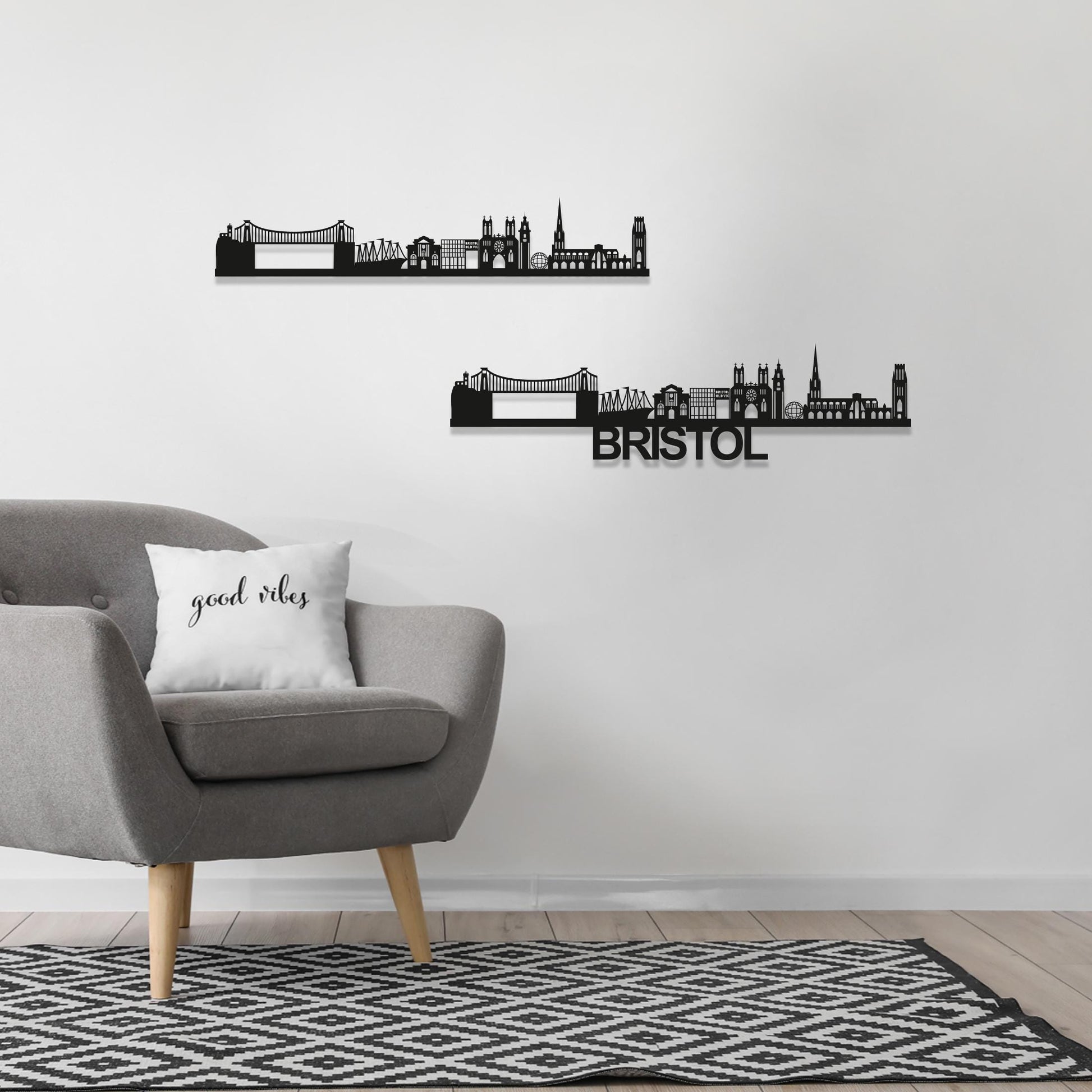 Bristol Skyline Wood Wall Art