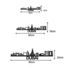 Dubai Skyline Wood Wall Art