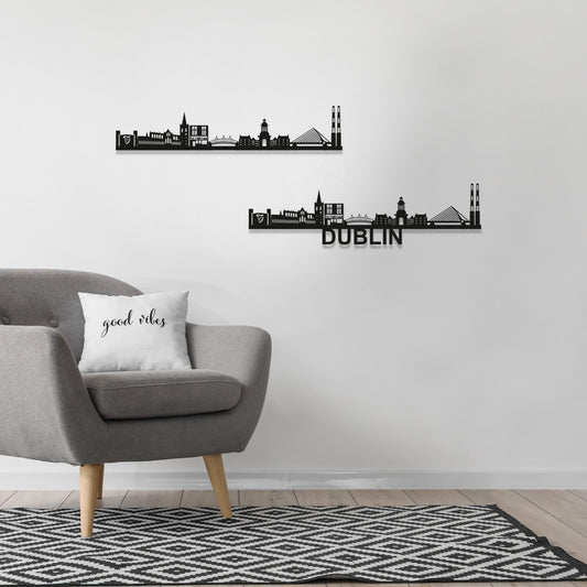 Dublin Skyline Wood Wall Art