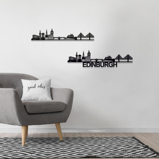 Edinburgh Skyline Wood Wall Art