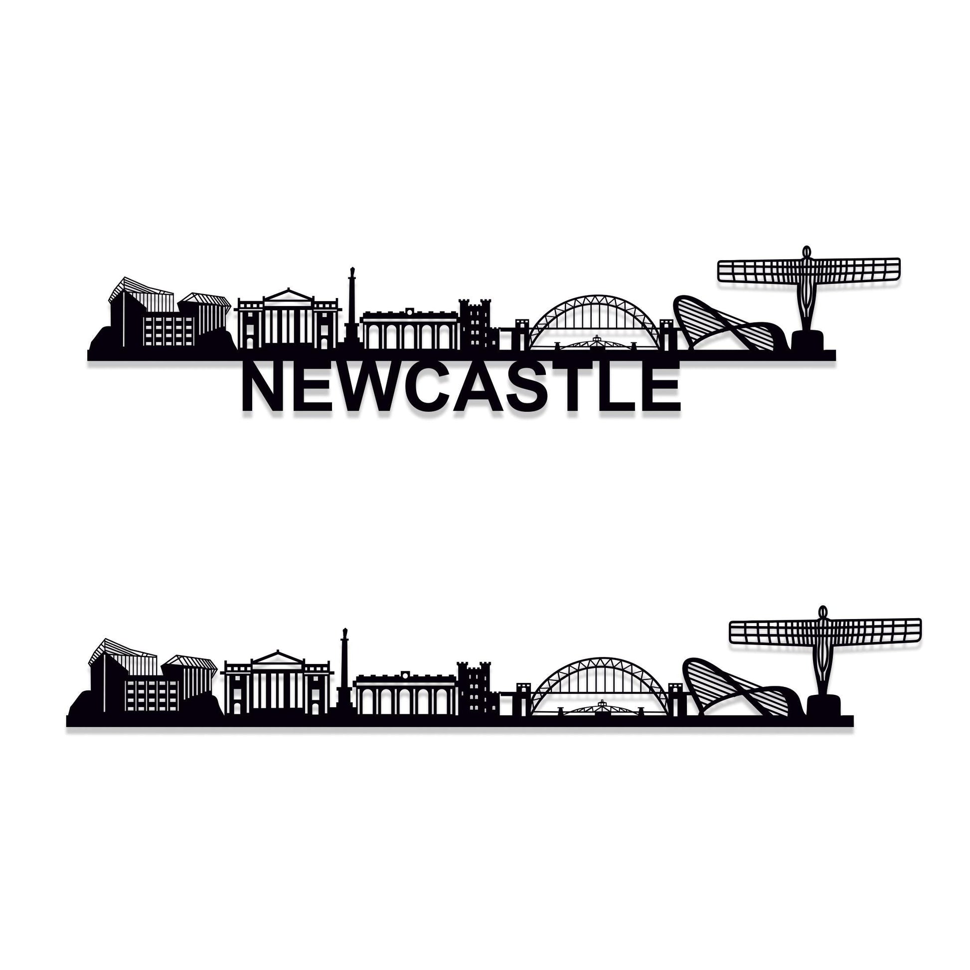 Newcastle Skyline Wood Wall Art