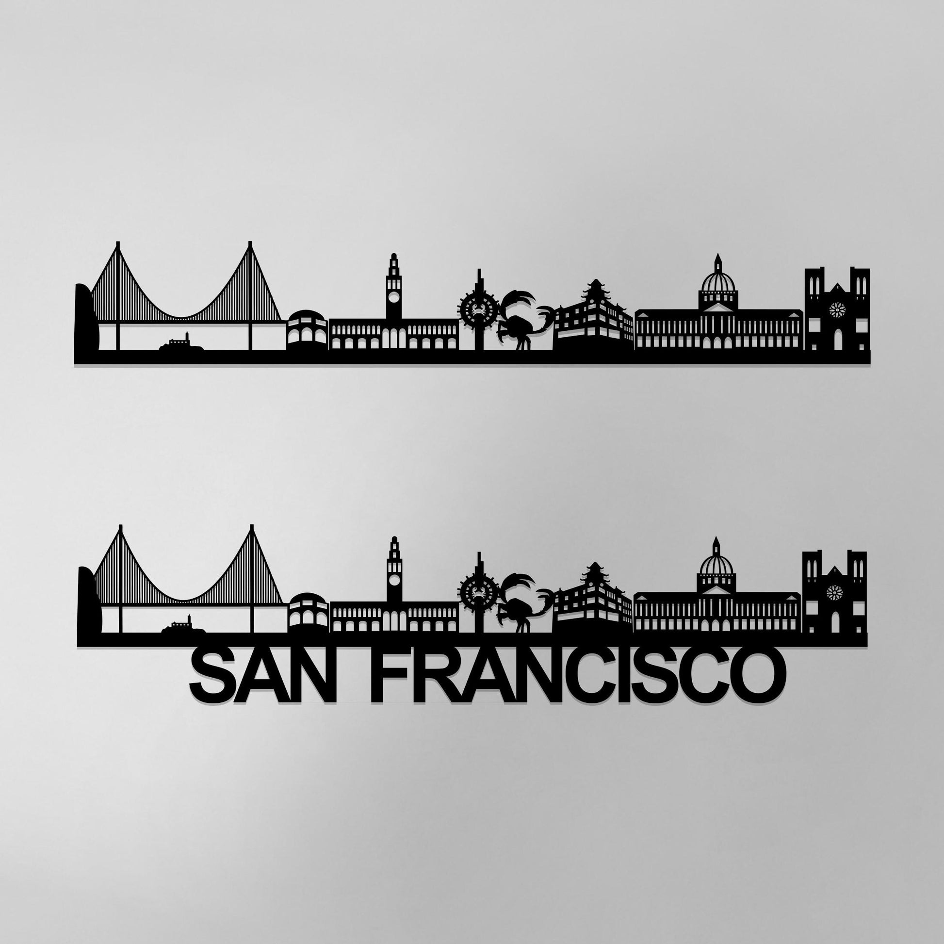 San Francisco Skyline Wood Wall Art