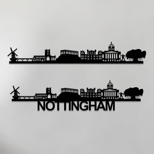 Nottingham Skyline Wood Wall Art