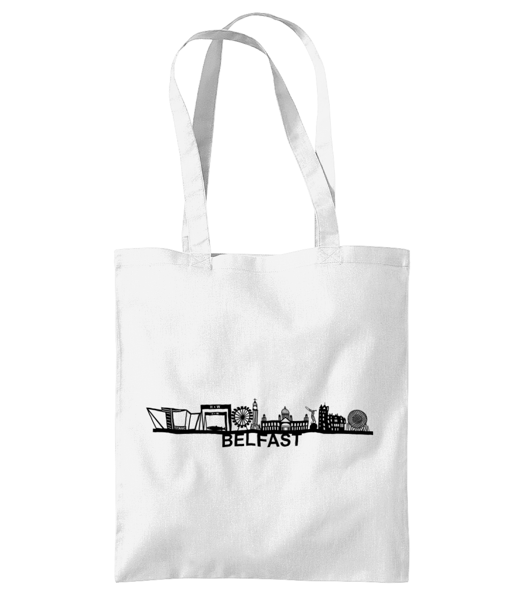 Belfast Skyline Tote Bag With City Name - Belfast Gift - Gift for Her